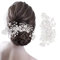 TSHAOUN Braut Haarschmuck Perle Brautschmuck Stirnband Damen Hochzeit Braut Kristall Nachahmung Perle Hohlblatt Blume Haarkamm Braut Hochzeit Perle Strass Mädchen Tiara Haarschmuck