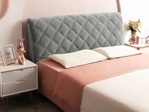 Bett Kopfteil Husse 200 180 cm Elastische Samt All-Inclusive Bettkopfteil Bezug Weicher Staubdichte Schutzhülle für Schlafzimmer ( Color : #11 , Size : 200c