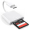 SD Card Reader for Iphone/Ipad, Lightning to SD Card, Memory Card Adapter, Viewer Camera Reader Adapter Converter for iPhone 14/13/12/11/X/XS/XR/8/7 iPad, Plug and Play ﻿