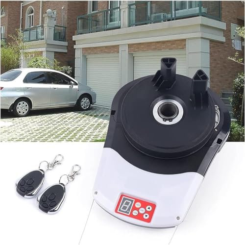 Automatic Roll Up Door Opener, Commerial Garage Roller Door Opener Motor with 2 Remote Powerful 1000N Motor 22m² Rolling, for Garage Warehouse Store Barn Farm
