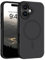 GUAGUA für iPhone 16 Hülle [Kompatibel mit MagSafe] Magnetisch Handyhülle für iPhone 16 Case Carbon Fiber Design Stoßfest Schutzhülle TPU und PC Hardcase Slim Magnet Cover (6,1'') Schwarz