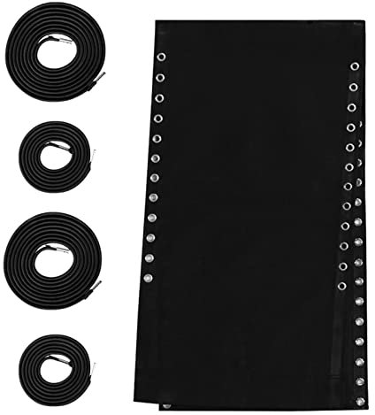 Eoixuqba Chaiselongue Ersatztuch, Stuhl Ersatzstoff, 1,6m Klappstuhl Reparaturset, ErsatzBezug, Stofftuch-Lounge-Reparaturtuch Mit 4 Seilen, Für Terrassen-Liegestühle