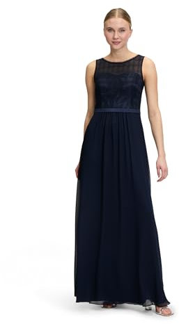 Vera Mont Damen Abendkleid mit Spitze 34, Night Sky