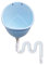 Urinal, Wasserloses Urinal für Männer, Urinal Kunststoff Pissoir mit Schlauch, Wandhalterung Urinumsteller, Kunststoff-Urinale für Herrengarage, Schuppen oder Hinterhof, Camping, Baustelle (Blau)