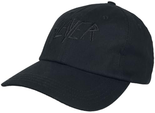 Slayer Logo Männer Cap schwarz 100% Baumwolle Band-Merch, Bands