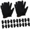 Veemoon 100pièces Lot De Gants Jetables Butyronitrile Pour Nettoyage Cuisine Et Vaisselle