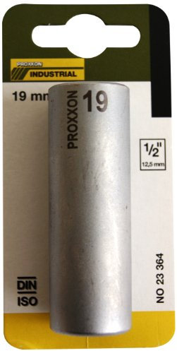 Proxxon 23364 Tiefbett Steckschlüsseleinsatz / Nuss 19mm Antrieb 12,5mm (1/2)