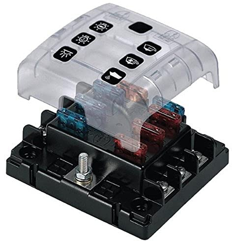 Bep Marine ATC-6W Box mit 6 Sicherungen und Schraubklemmen, Perlmutt
