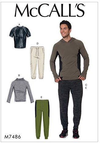 Mccall's Patterns Men's Tops and Pants, Multi-Colour, Sizes XL-XXXL