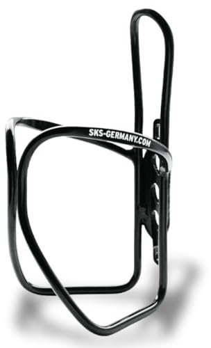 SKS GERMANY WIRECAGE Flaschenhalter aus Aluminiumrohr, Fahrradzubehör (Flaschenhalter mit leichter Konstruktion und sicherem Halt der Flasche, Flaschenhalter im minimalistischen Design), schwarz