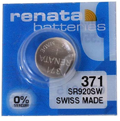 Orologio Oxide Watch batteries Piles 10 Renata Silver With 1.55 Voltage Units & 371 (SR920SW)