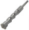 sourcing map Tige SDS 25mm Large foret Marteau rotatif maçonnerie gris