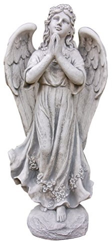 Engel betend, Figur aus Steinguss