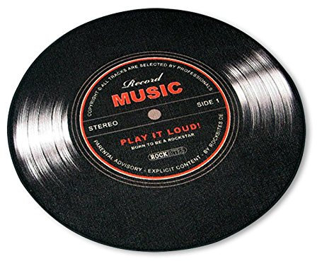 Close Up Großer Record Music Teppich - Runder Teppich Schallplatte Motiv (Ø ca. 100cm)