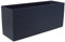AnaParra Jardinera Rectangular Moderna en hormigón aligerado para Exterior Rectangular Pacífico 80X17X19cm. Arlequin Wengue
