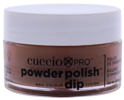 Cuccio - Pro Powder Polish Nail Colour Dip System - Rich Brown - for Women - Nail Powder - 0.5 oz