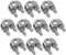 10mm Wire Rope/Cable Grip/Clamp Stainless Steel 316 Marine Grade 10 Pack