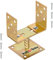 KOTARBAU® U Pfostenträger Aufschrauben 0-160 mm Pfostenträger für Holzpfosten Verzinkt Aufschrauben Stützenfuß Bodenanker Pfostenträger Höhenverstellbar Bodenanker Breitenverstellbar