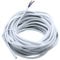 JaneYi 10 Meter White Wire 2 Core Electrical PVC Flexible Cable 0.75mm² 5A Copper Core Flat Flex Cuttable Extension for Low-Power Household Appliances