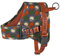 Hurtta Go Harness Hundegeschirr gepolstert, für kleine und große Hunde, vorne verstellbar, mit Griff und Reflektor-Band, Rot 55-65cm