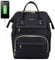 LOVEVOOK Zaino per PC Donna Multitasche, Laptop 14 Pollici Portatile, Zaino Impermeabile Antifurto, Borsa da Viaggio Lavoro Ufficio Università Business Scuola, Nero