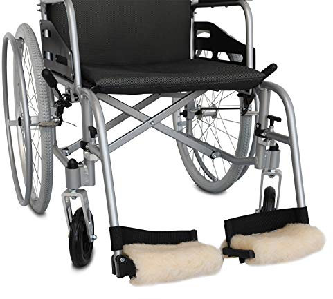 NYOrtho Fußstütze für Rollstuhl, Lammfell