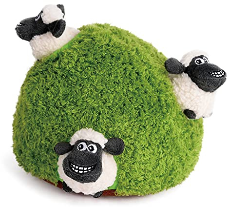okegztoa Hide and Seek Hundespielzeug, interaktives quietschendes Plüsch, Stofftiere für Hunde, kleine Größe (Schaf, Panda, Waldtiere) (Schaf)
