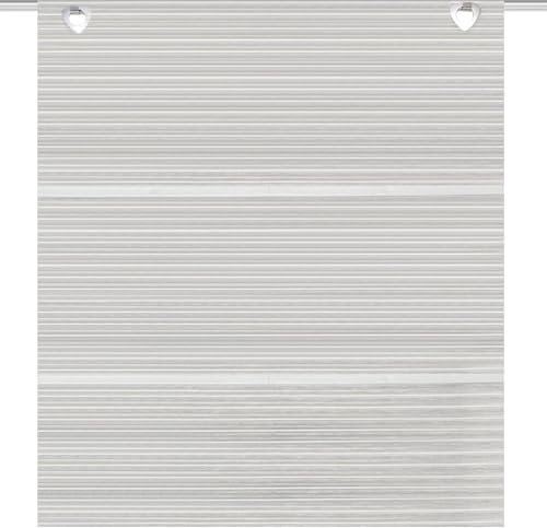 Magnetrollo Bambusoptik Taupe inkl. Haken | Raffrollo mit Magnetraffung | Gardine ohne Bohren Montage direkt am Fenster | (B 80 x H 130cm)