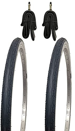 Kujo 26x 1 3/8 Zoll Fahrradreifen-Set Weisswand inkl. Schläuche DV, 37-590