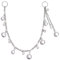 D.Bella Kette von Nase zu Ohr,Gefälschte Nasen-Ring-Kette Ohrring Piercing Fakepircings Nase Fake Septum Nose Ring Frauen-Körper-Schmuck