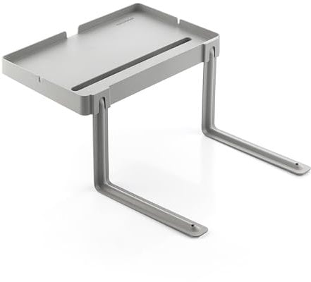 InnovaGoods® Universal Bettregal für das Bett, vielseitig einsetzbar mit 3 Regalen, verstellbar, faltbar, ideal für Bücher, Zeitschriften, Pflanzen, Spielzeug, graue Farbe, Grau