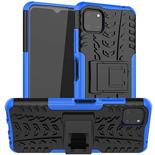 CoolGadget Outdoor Handyhülle für Samsung Galaxy A22 5G Stoßfest Blau | Panzerhülle robust für Sport und Baustelle, rutschfest, verstärkte Ecken, erhöhter Kameraschutz