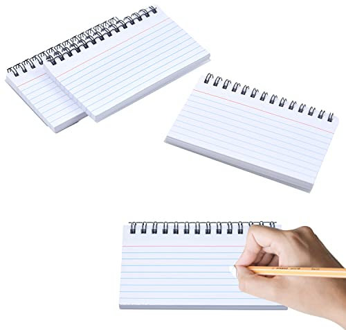 RIVIEVAL 3er-Pack Karteikarten, 150 Blatt Lernkarten, linierte Revisionskarten, einfach umklappbare Aufzeichnungskarten, Cue-Karten für Bürotreffen, Schule, Lernen, Gedächtnis, Haftnotizen (weiß)…