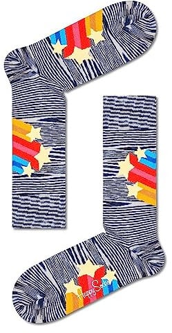Happy Socks Shooting Stars Sock 9700 medium Grey - 36