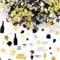 3000 Pieces Birthday Confetti Number 70 Glitter Confetti Birthday Cake Confetti Table Confetti Black Gold and Silver Party Decorations Supplies for Birthday, Anniversary (70th Style)