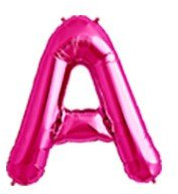 WT Ballon gonflable Lettre A Rose 100 cm