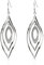 Meissa Pendientes colgantes de plata mujer Pendientes largos geométricos pendientes de oro hechos a mano Regalos bisutería de cumpleaños (Plata)