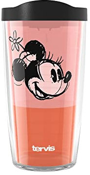 Tervis Disney Minnie Mouse - Vaso aislado de doble pared fabricado en Estados Unidos, plástico, clásico