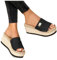 Sandali con Zeppa Donna Basso Bohemia Casual Ciabatte Alto Espadrillas Comode Sandalo Sandali Estive con Tacco Aperta Lacci Sandali Zeppa Plateau Eleganti