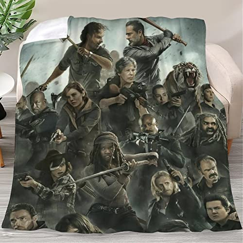 Landosps Moving The Apocalyptic Walking Horror Drama Dead Überwurfdecke, Flanell-Halloween-Decken und Überwürfe für besseren Schlaf, leichte klimatisierte Decke, 150 x 200 cm