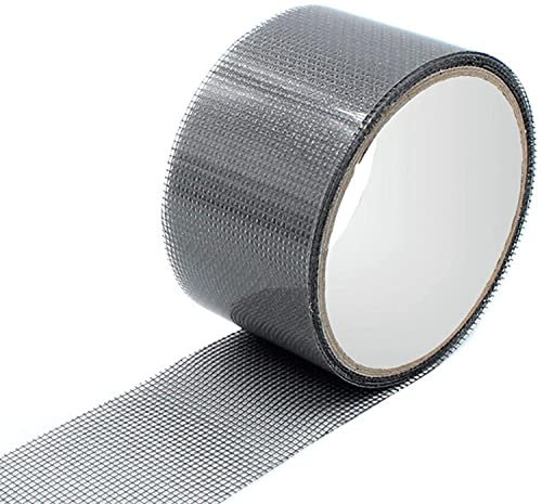 A2ZWORLD Nastro Ripara Zanzariere Adesivo, Nastro Adesivo di Riparazione per Zanzariere (Nero, 5cmX200cm)