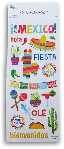 Mexiko-Aufkleber für Bastelarbeiten, Scrapbooking, Fotoalben, Dekoration, 20 Stück