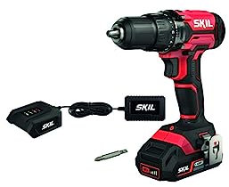 Skil Trapano avvitatore a batteria 3008CA 20 V Max (18 V) con trasmissione a due velocità, avvitatore a batteria, trapano a batteria, avvitatore a batteria con mandrino a sgancio rapido,