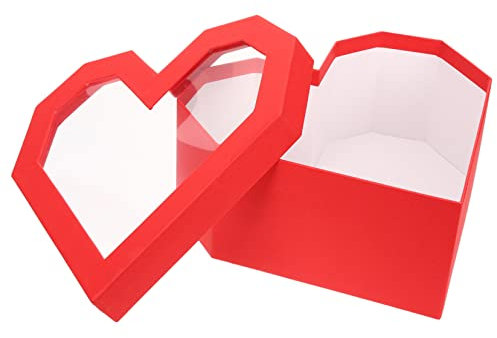 NAMOARLY Boxen Blumenkasten in Herzform Pralinenschachtel Herz Verlobungsgeschenkverpackung Blumenbevorzugungsbox Herz-geschenkbehälter Geschenkbox-set Rosen 1550 g Karton Schmücken