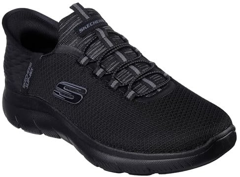 Skechers Men's Summits HIGH Range Sneaker, Black, 10.5 UK Wide