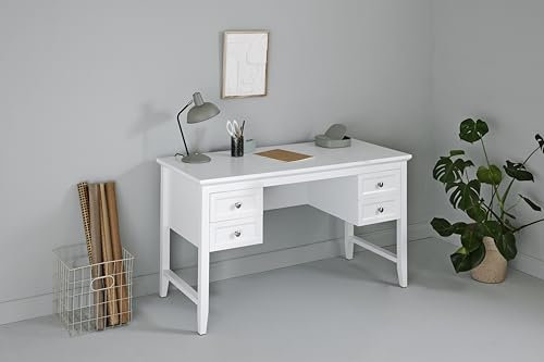 Jahnke Schreibtisch Classic D 130 Weiss
