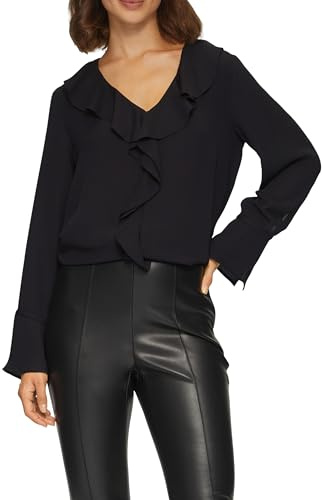 s.Oliver Volantbluse mit V-Ausschnitt