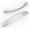 Amerdeco 10 Pack Brushed Satin Nickel Cabinet Pulls 5 Inch(128mm) Hole Centers Kitchen Cabinet Handles Solid Zinc Alloy Cabinet Hardware Drawer Pulls AM010