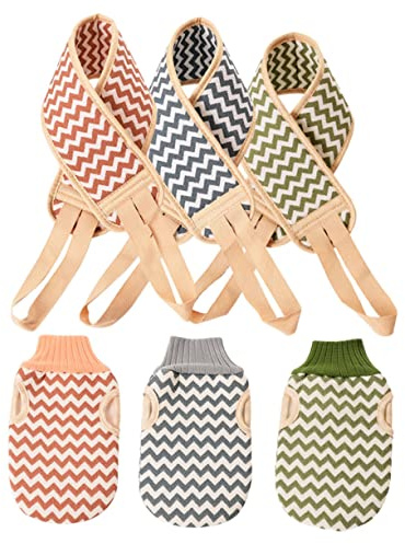 MAGICLULU 3 Stück Peeling Waschlappen mit Pflanzenmaterial Moderate Härte und Verlängerndem Design als Rückenbürste für und Körperpflege