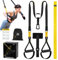 flintronic Kit d'entraînement à Suspension, Sangles de Suspension Multifonction Kit, d'entraînement à Suspension Tout-en-un avec Sangles Réglables pour Brûler des Graisses, Construire du Muscle -Jaune